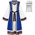 ReliBeauty Boys Saint Joseph Costume Shepherd Costume Saint Costume for Kids with Vest and Headpiece