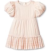 Amazon Essentials x Sofia Grainge Toddler and Baby Girls' Puff Sleeve Dress