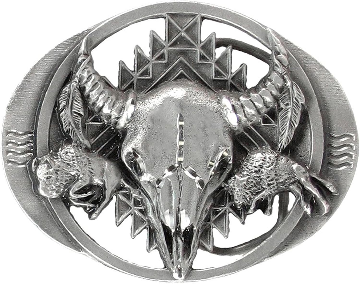 diamond skull belt buckle