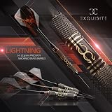 CC-Exquisite Professional Steel Tip Darts Set 6 x 22g Brass Barrels view 4