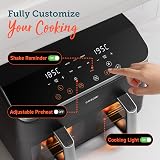 COSORI Dual Air Fryer 8.5L 8-In-1 Twin Baskets Sync Cook Finish view 8