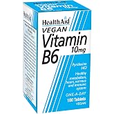 Health Aid Vitamin B6 (Pyridoxine HCl) 10mg 100 Tablets