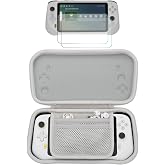 co2CREA Hard Case for Logitech G Cloud Gaming Handheld,White | Case with 2-Pack Screen Protector, Portable Travel Bag Replacement with Custom Molded Interior and Handle