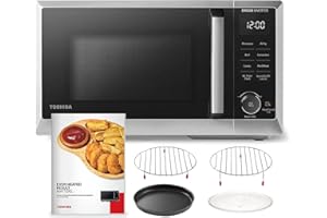 TOSHIBA 6-in-1 Inverter Countertop Microwave Oven Healthy Air Fryer Combo, MASTER Series, Air Fryer, Broil, Convection, Speed