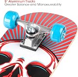 Xootz Kids Skateboard 31 inch Maple Deck Double Kick Boys Girls Designs view 4