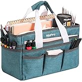Nicpro Craft Organizer Art Bag, Tote Bag For Art Supply Storage, Portable Supply Organizers Caddy with Multiple Pockets, Craft Bag for Drawing, Scrapbooking, Journal, Sewing, School, Office Supplies