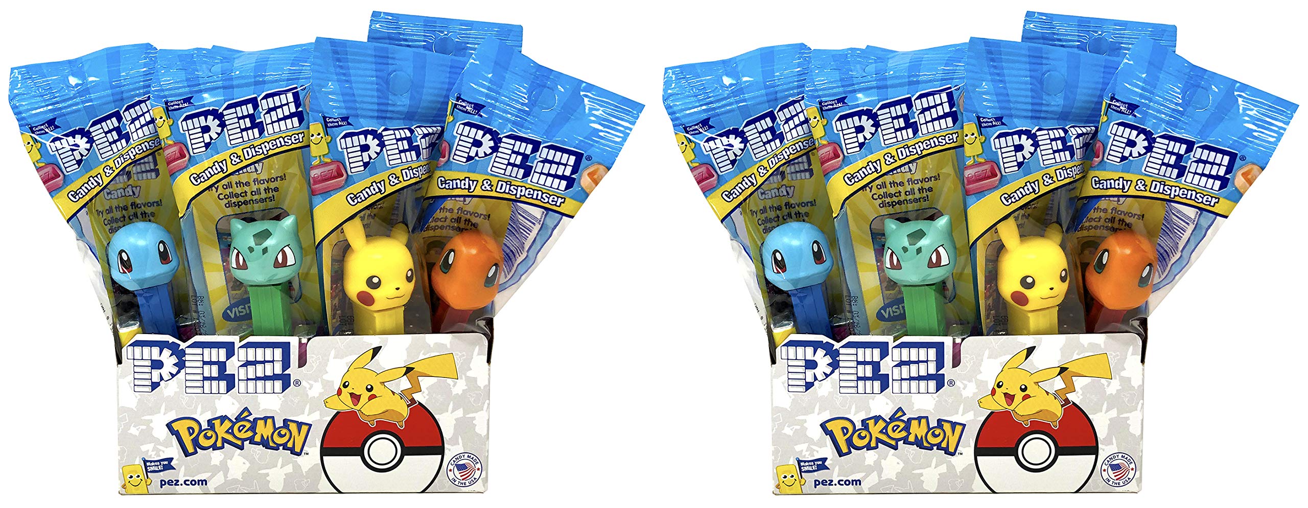 Pez Pokemon Dispensers Individually Wrapped Candy and Dispensers (24 Pack)