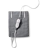 Sunbeam Premium Sunbeam Heating Pad with Compact Storage, Standard Size, Gray