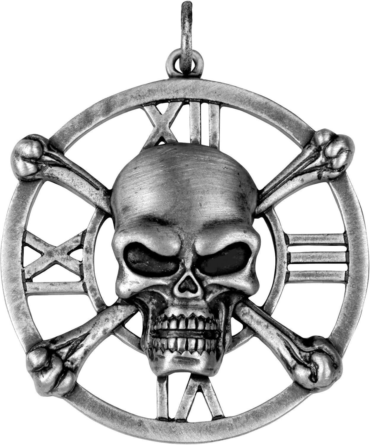 Skull Medallion Pendant Collectible Medallion Necklace Accessory