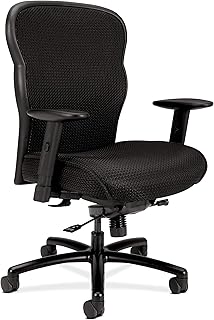 Amazon Com Sadie Big And Tall Office Computer Chair Height Adjustable Arms With Adjustable Lumbar Black Hvst141 Furniture Decor