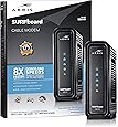 ARRIS SURFboard (8x4) DOCSIS 3.0 Cable Modem, 343 Mbps Max Speed, Certified for Comcast Xfinity, Spectrum, Cox, Cablevision & more (SB6141 Black)