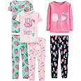 Simple Joys by Carter's Girls' 6-Piece Snug Fit Cotton Pajama Set