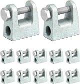 QWORK 12pc Galvanized Steel Beam Clamp M8 8mm for Bridge Construction view 7