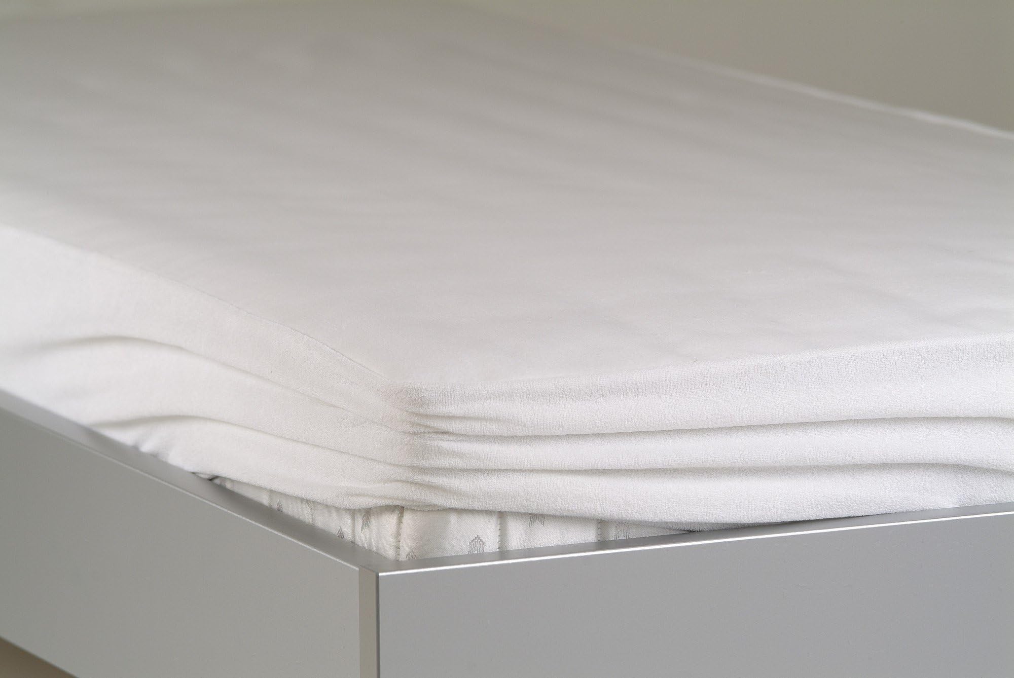 BNP Extra High Mattress Fitted Cover Breezy Top, COTTON, White, 160 x 200 cm