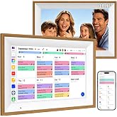 VEJLD Digital Calendar 10.1" Smart Family Planner Electronic Touch Screen | Calendar Sync, Interactive Chore Chart with Rewards, Meal Planner, To-Do List, Electronic Photo Frame, Desk Stand Included