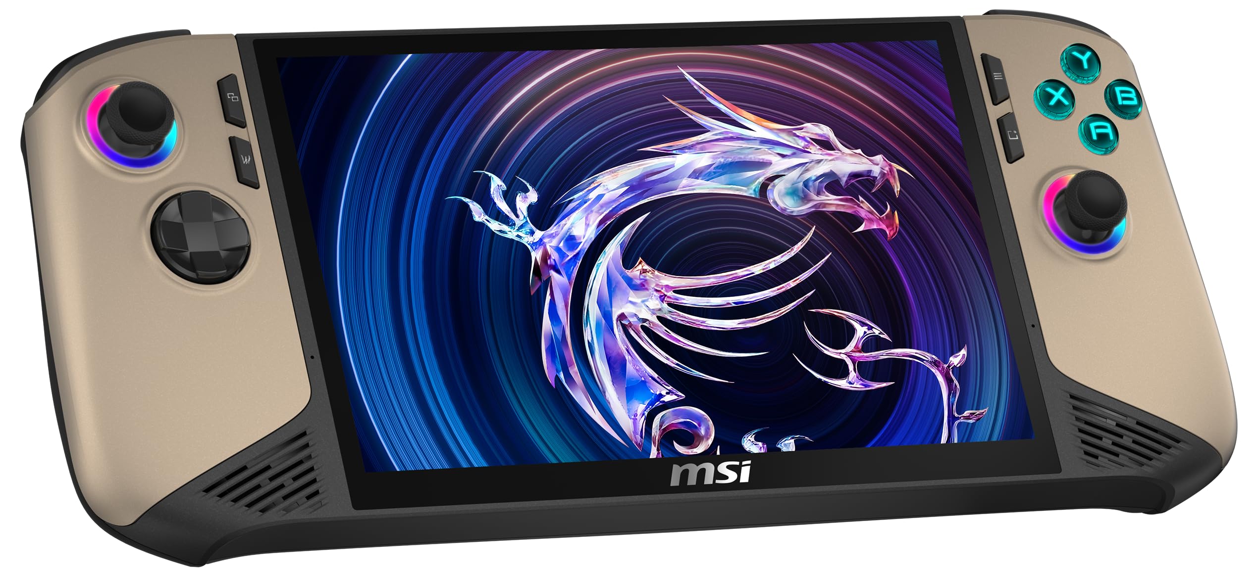 MSI Claw 8 AI+ Gaming Handheld, 8 Zoll FHD+ 120 Hz Display, Intel Core Ultra 7 Prozessor 258V, 32 GB RAM, 1 TB SSD, Intel Arc Grafik, Windows 11 Home, Schwarz/Sandstorm, A2VM-015