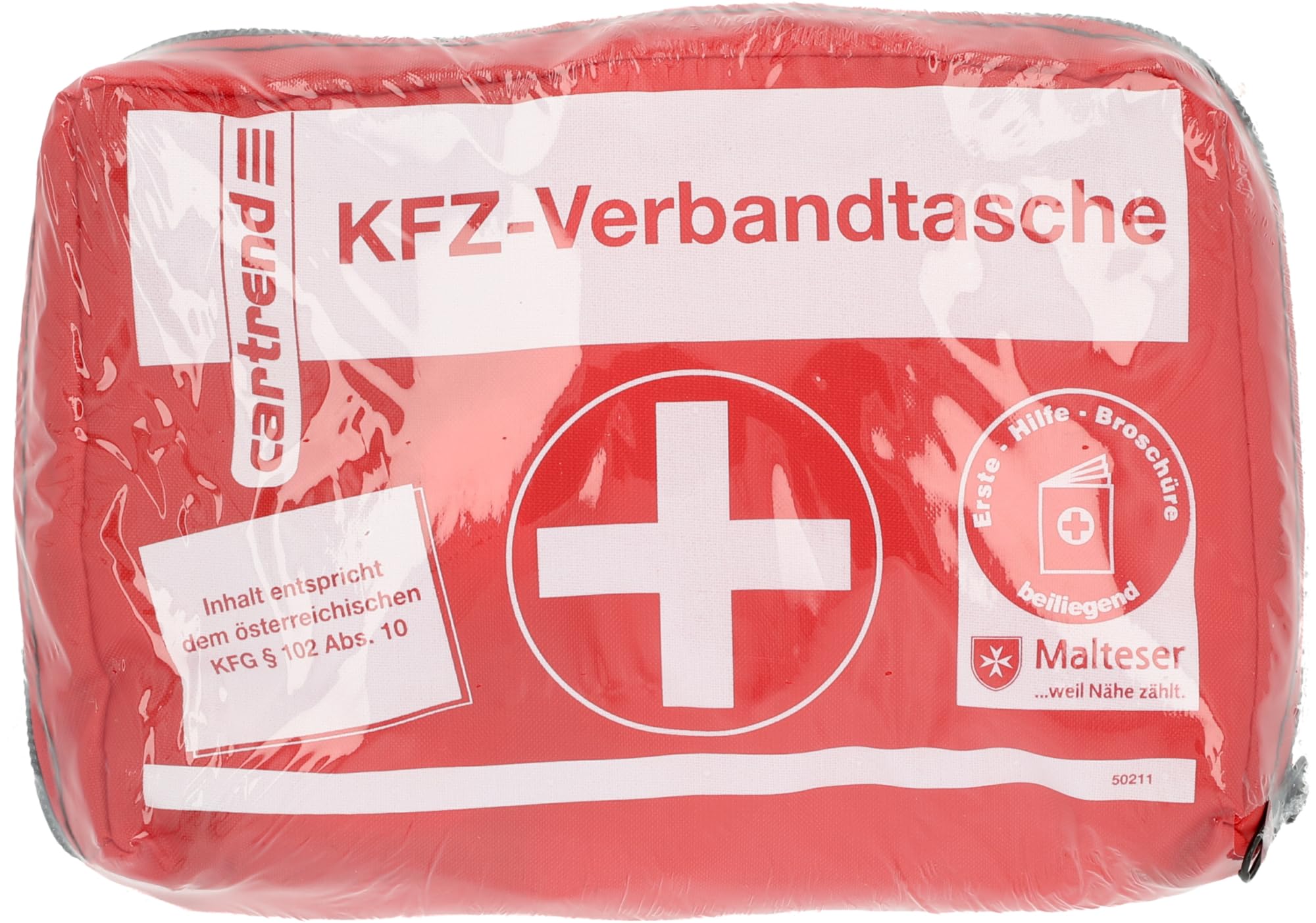 Cartrend 50211 Austria first aid bag for cars, content according to Austrian Road Traffic Act KFG 102 ABS 10