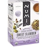 Numi Organic Tea Sweet Slumber with Chamomile, Valerian Root & Lavender, 16 Count Box of Tea Bags (Pack of 3) Herbal Teasan (