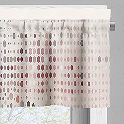 Ambesonne Pastel Valance & Tier Curtain 3 pcs