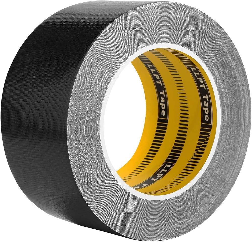 LLPT Duct Tape 60mm x 30m x 0.23mm Black Premium Grade Gaffer Tape