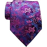 TANGQING New Classic Floral JACQUARD WOVEN Silk Men's Tie Necktie