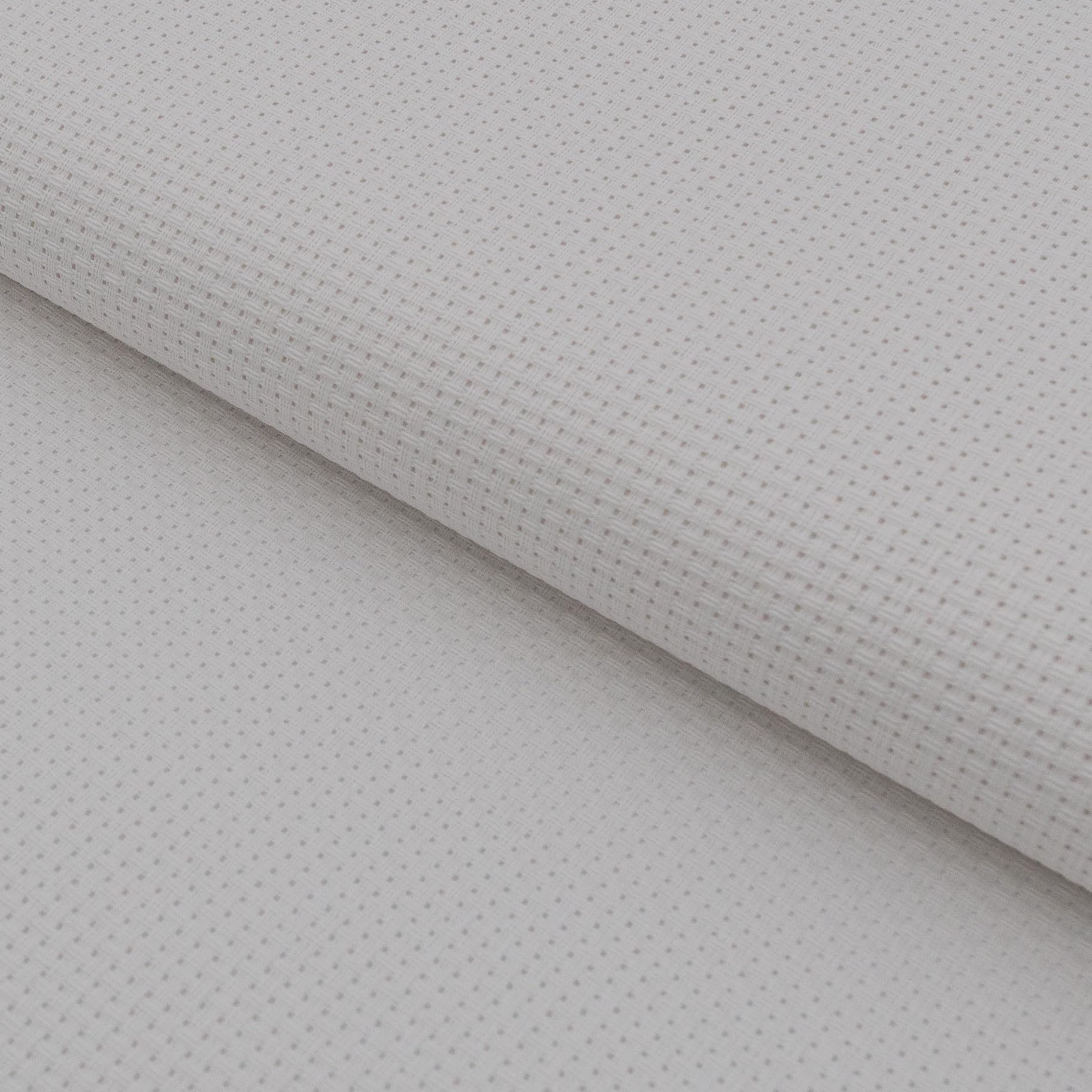 Binca Aïda cross stitch canvas - 22 x 25 cm - white