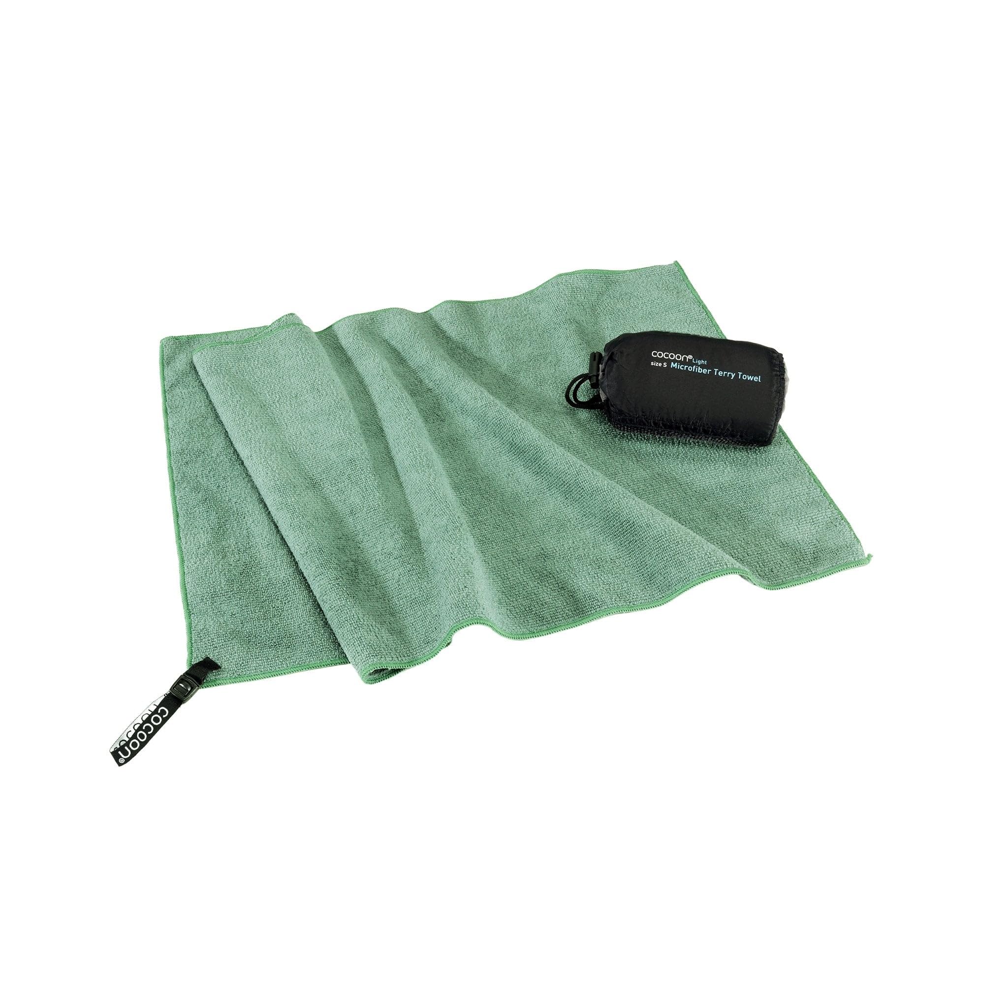 cocoon Travel Towel Terry Towel Light Microfibre XL Bamboo Green
