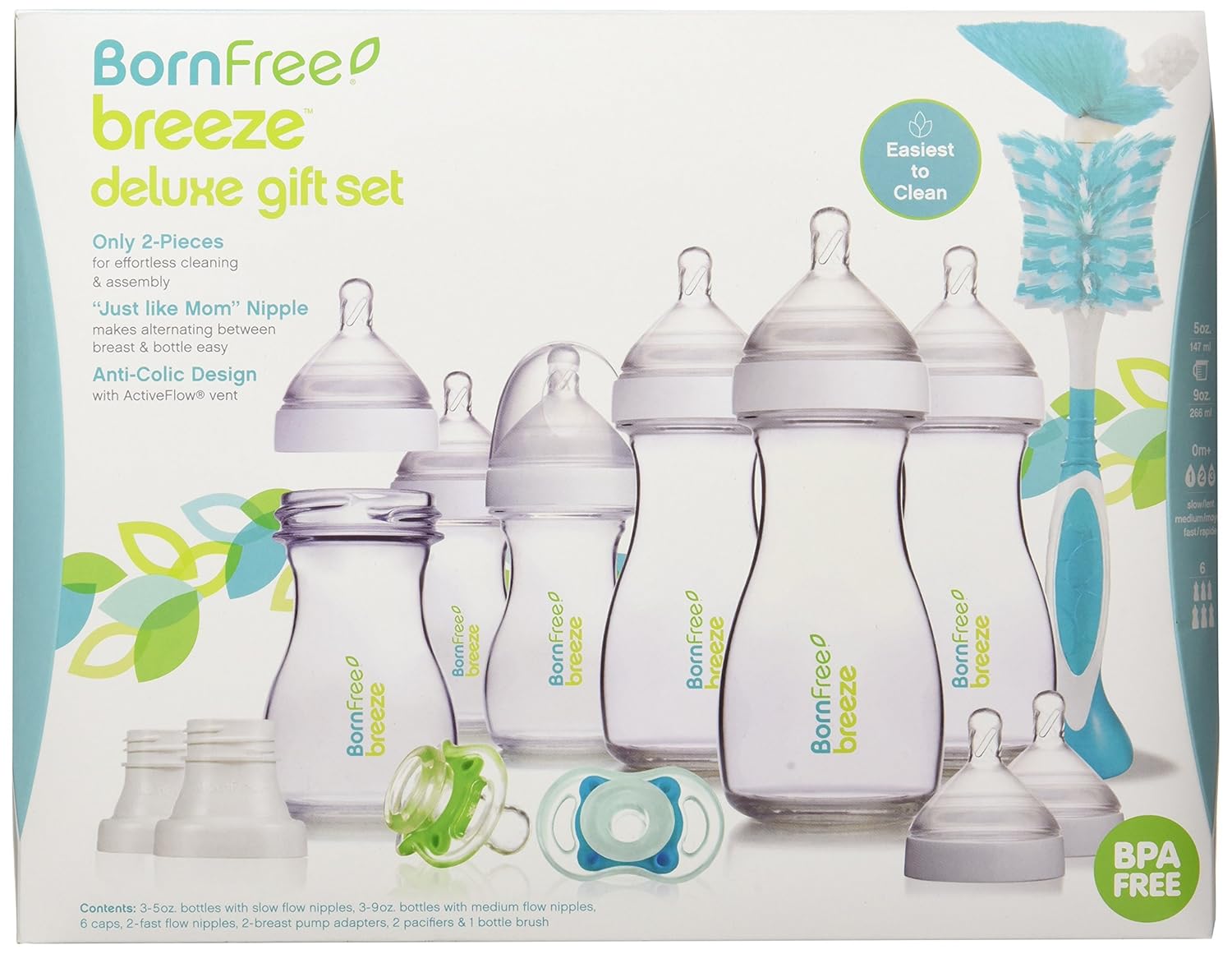 born free breeze glass bottles