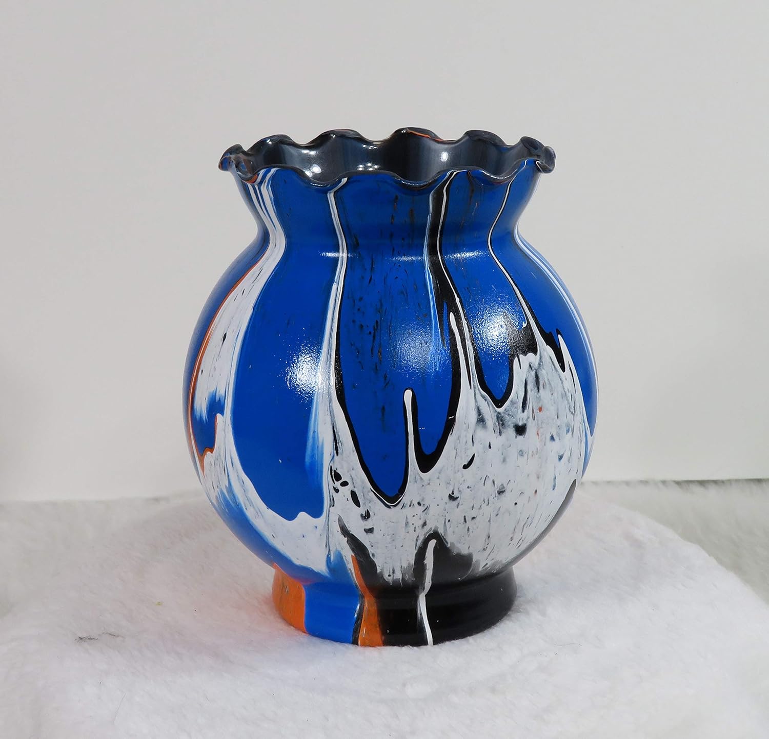 Amazon Com Hand Painted Glass Vase Home Decor Vase Gumball