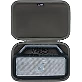 LTGEM Hard Travel Cases for Soundcore Boom 2 Outdoor Speaker - Protective Carrying Bag(Inside: 11.8" x 7.5" x 2.2"), Case Only, Green