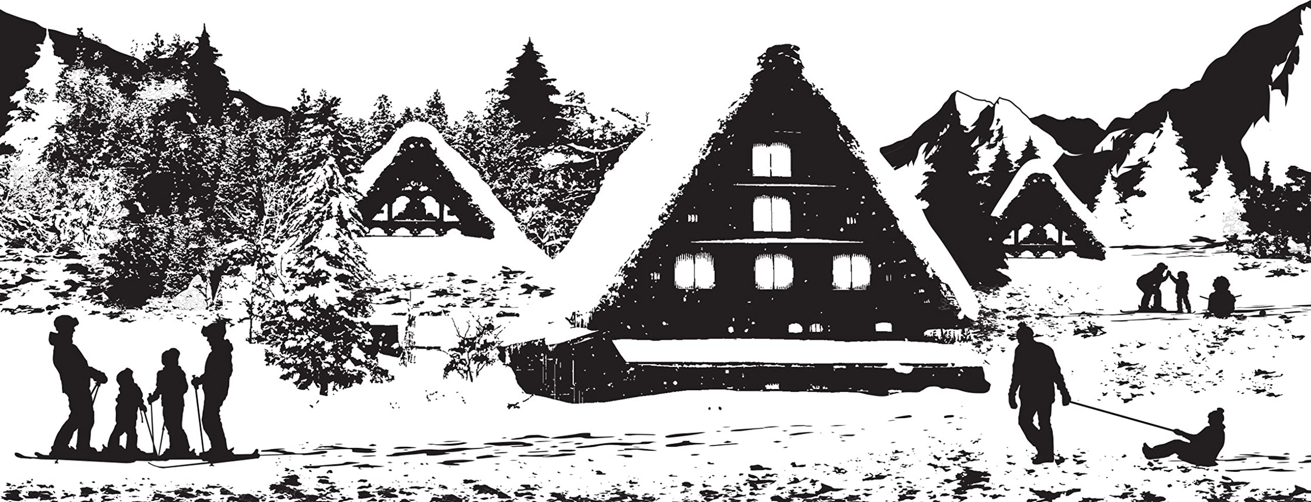 Creative Expressions Designer Boutique Collection-Happy Holidays-Pre-Cut Rubber Stamp, Grey, DL Size,UMSDB078