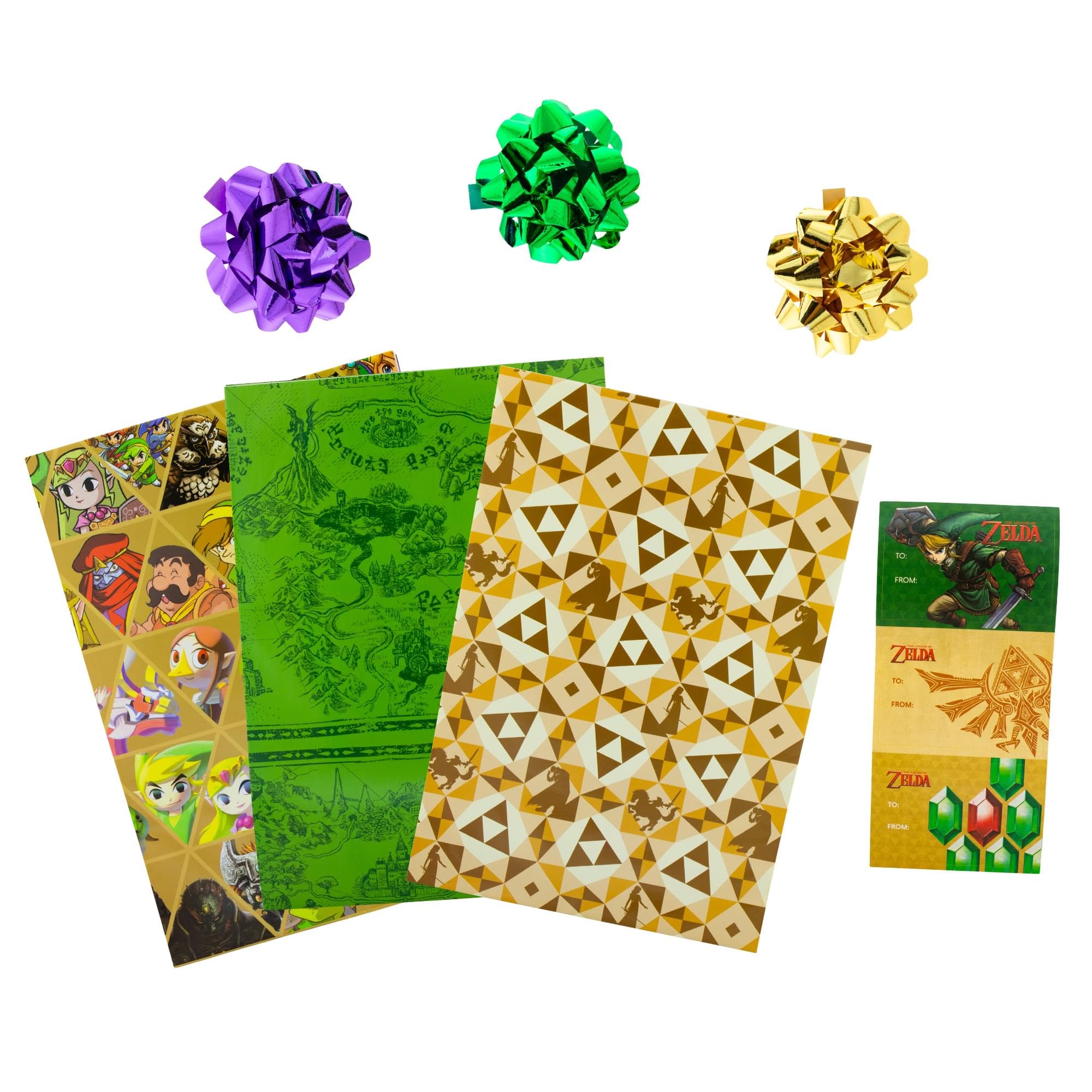 Nintendo The Legend of Zelda 9-Piece Wrapping Paper Kit