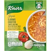 Knorr Sopa Tomato Soup Mix with Elbow Pasta 3.5 oz 1PK | For warm soups, dips, recipes, simple dinner, and quick meals; Tomato Soup, 3.5 oz.