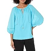 Trina Turk Womens Cotton BlouseBlouse
