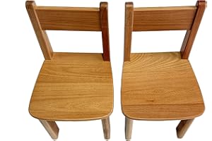 woJKod Rubber Wood Solid Wood Children Chair for Kids, Kindgarten and Kids' Home Furniture-Natural