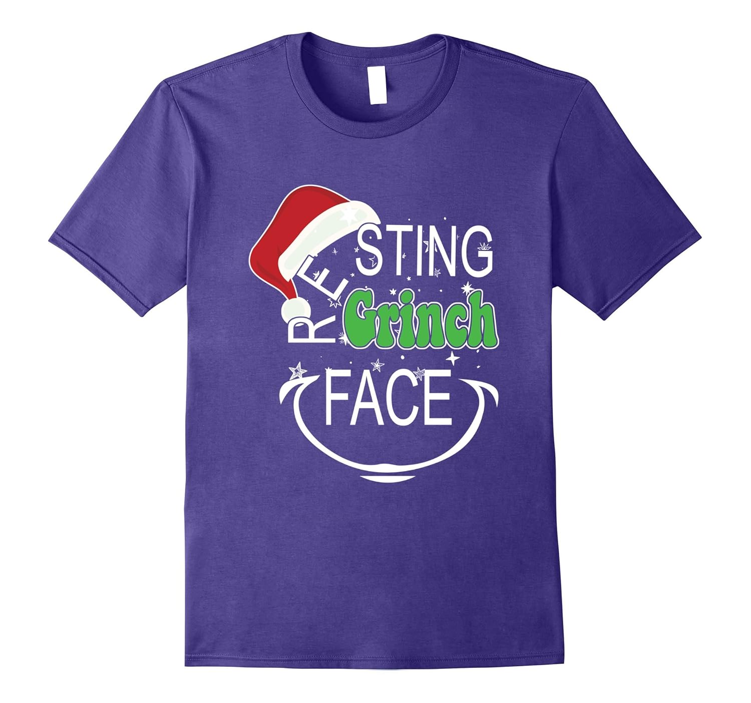 Resting Grinch Face Christmas Holiday T-Shirt-ANZ