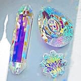 H&D Hyaline & Dora 3PCS Crystal Rainbow Suncatcher, K9 Glass Prism Decor view 9