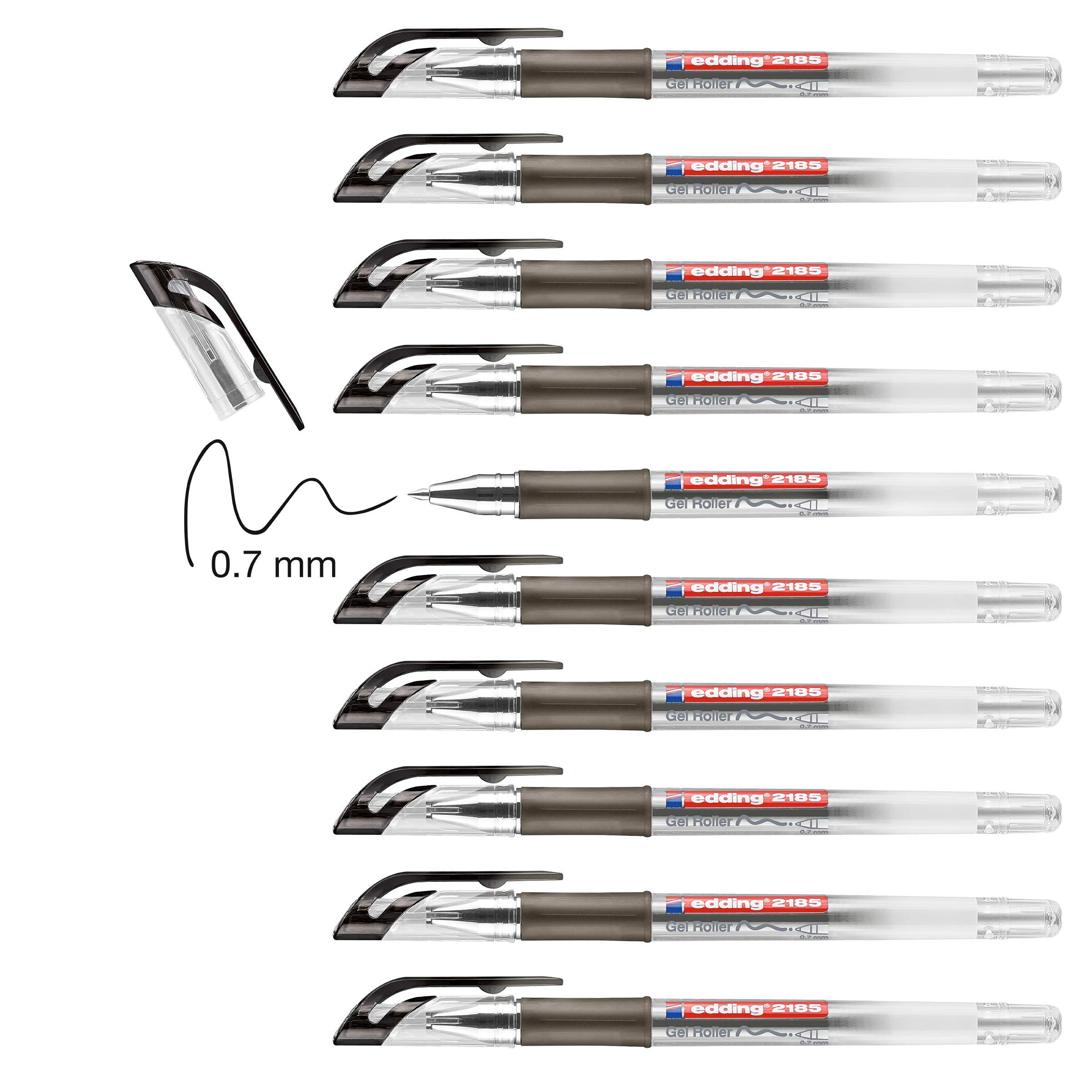 edding-2185 gel roller black 10PC 0,7 mm / 4-2185001