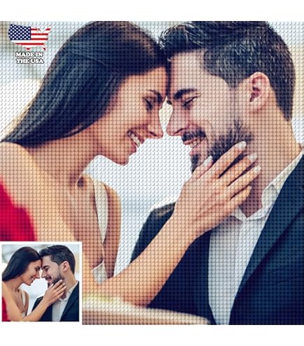 Diamond Painting Personalisiert - 5D Full Drill Mit Eigenem Foto 25x25cm