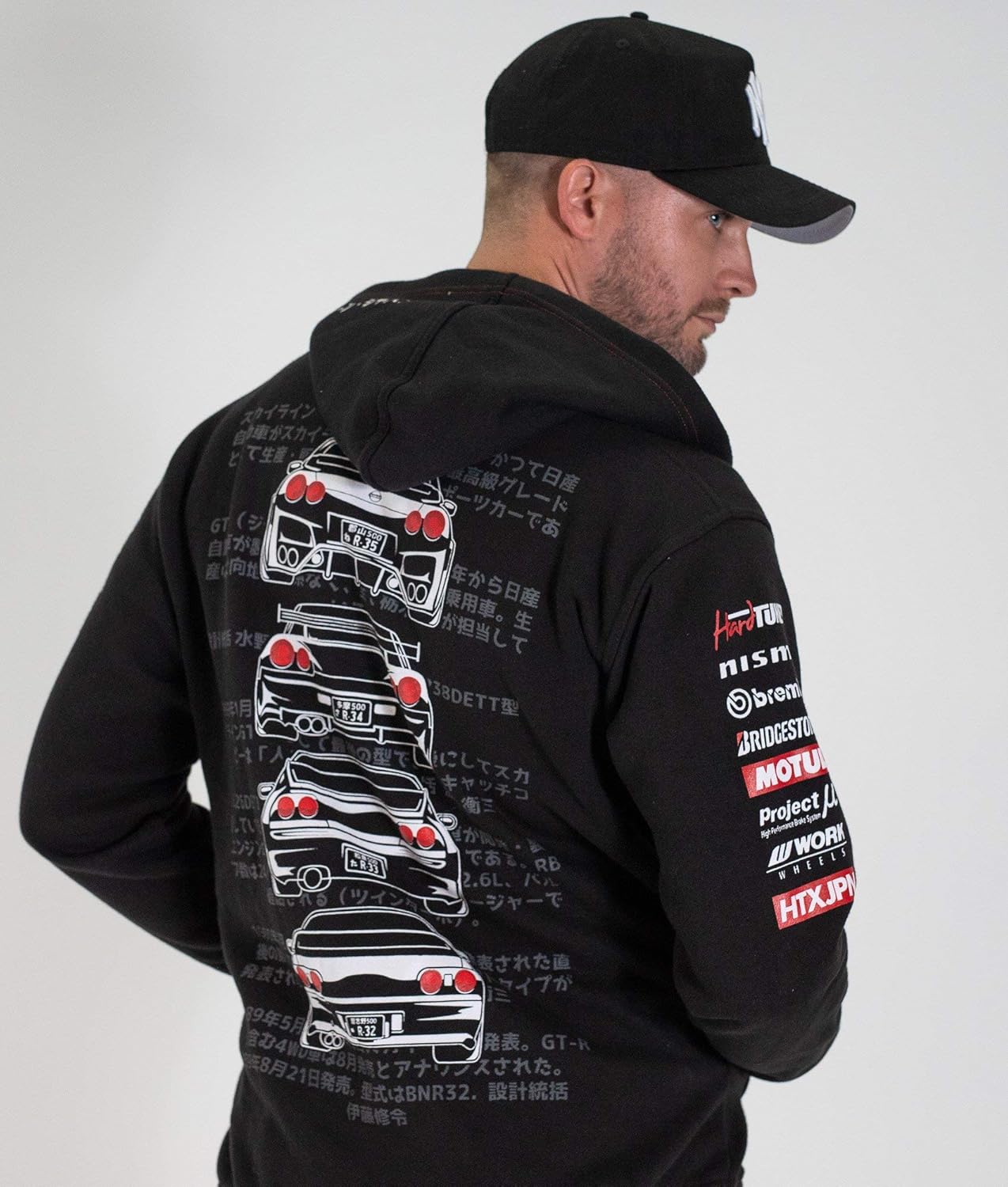 Nissan Skyline Gtr R32 R33 R34 R35 Godzilla Turbo Jdm Car Womens Hoodie Jacket