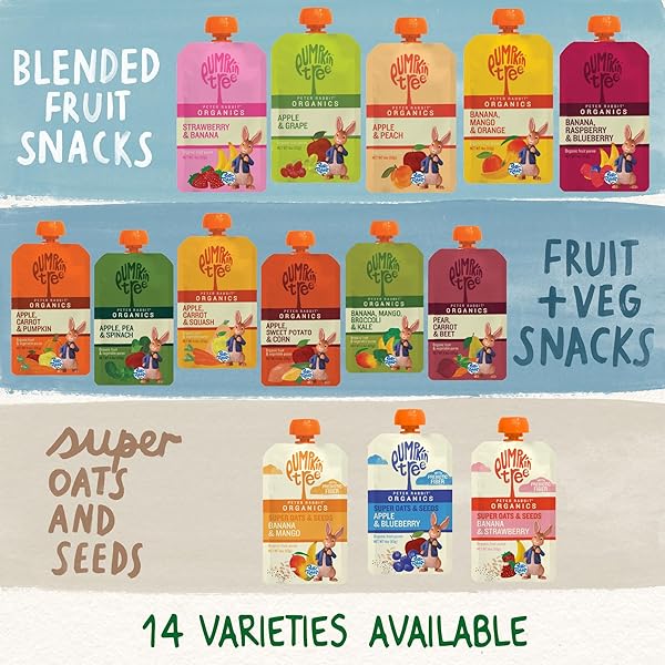 PUMPKIN TREE PETER RABBIT ORGANICS MANGO, BANANA AND ORANGE SNACKS, 4 OZ (PACK OF 10)