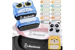 Stamp for children's clothing and school, black and white name stamp, suitable for kindergarten and primary school