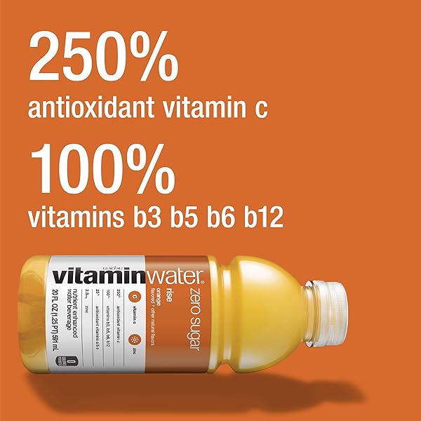 GLACEAU VITAMIN WATER ZERO, RISE ORANGE