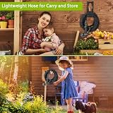 ANSYU Expandable Garden Hose 100FT 8 Function Spray Gun 3/4in 1/2in Connectors view 6