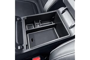 TACOBRO TACORBO Center Console Organizer Compatible with Hyundai 2022-2024 Tucson Plug-in Hybrid/Hybrid all Trims and Tucson Gas Limited and Santa Cruz 2022 2023 2024 Accessories, Armrest Insert Tray, White