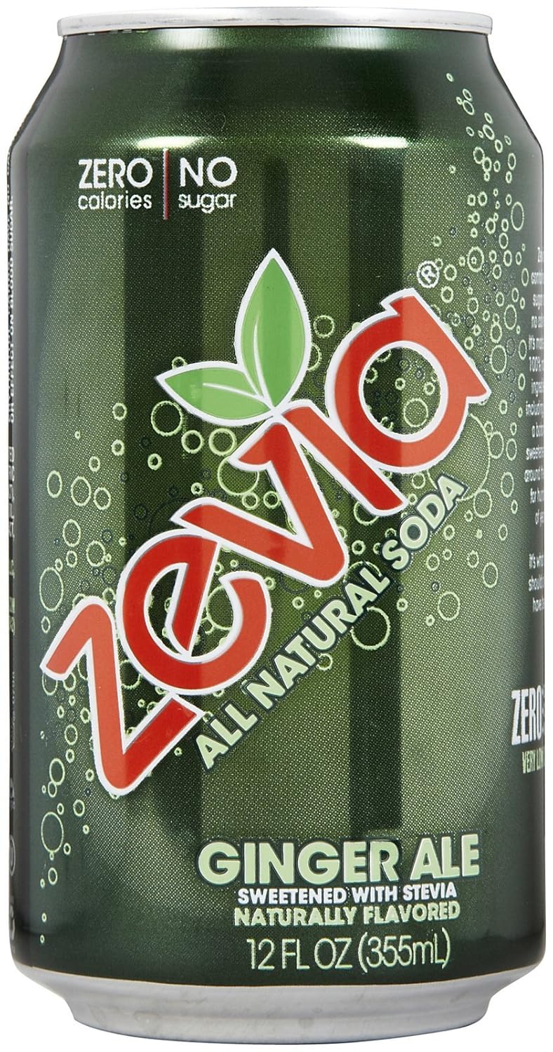 Zevia Soft Drink Ginger Ale 12 oz 24 ct Soda Soft