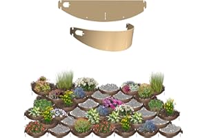 Dirt Locker Erosion Control Hillside Planters, 20-Pack-Brown—DIY-Raised Garden Bed Terracing Kit for Steep Slopes, 25°-35°-Geogrid Water Retention Planting Stabilizer-Retaining Wall Compatible