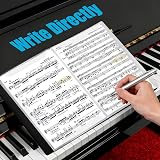 Irich A4 Sheet Music Folder 60 Pages 15 Sleeves Writable Choir Folder Black view 5