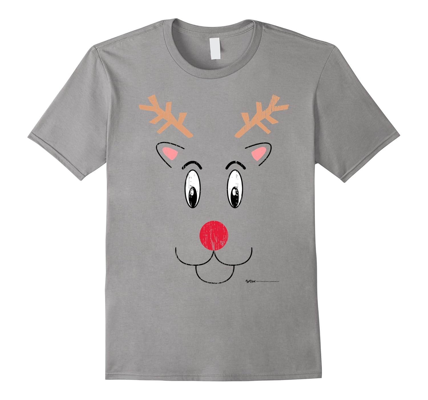 Vintage Santa's Reindeer Christmas T Shirt-ANZ