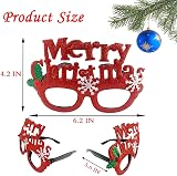 HzNzYHD 20Pcs Christmas Glasses Novelty Party Props for Kids & Adults view 2